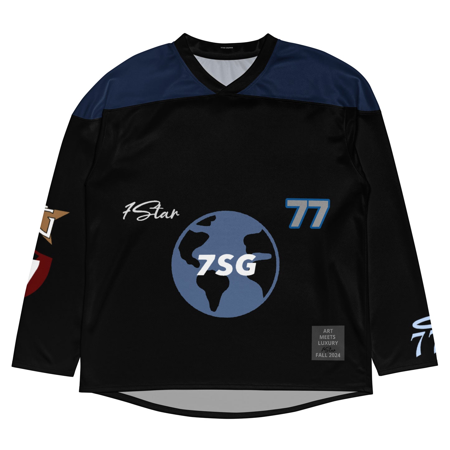 7Star hockey jersey (black)